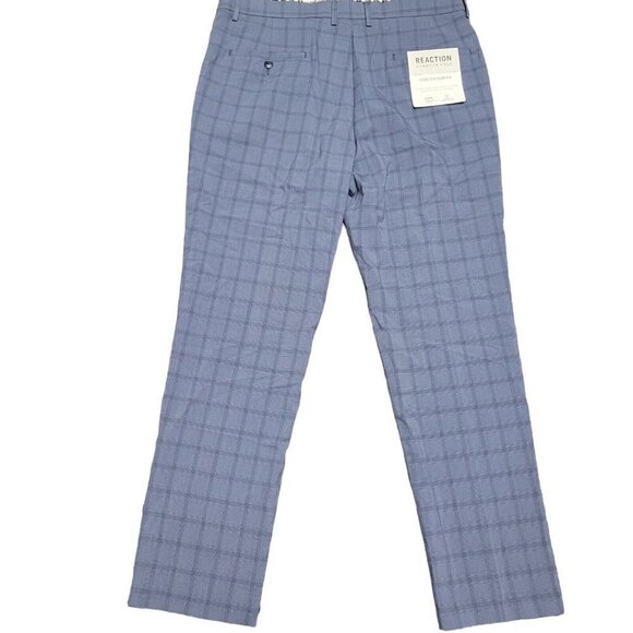 Kenneth Cole Reaction Stretch Fit Plaid Dress Pants Men's.  Size 34/30. NWT $155 - Picture 5 of 8